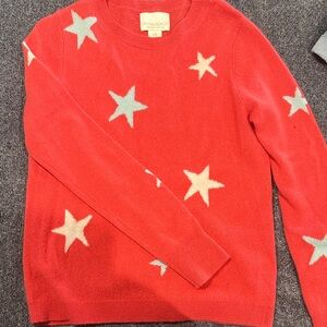 Cynthia Rowley Red Sweatshirt with White Stars